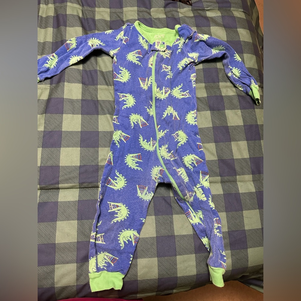 Kids Dinosaur Print One Piece Pajama